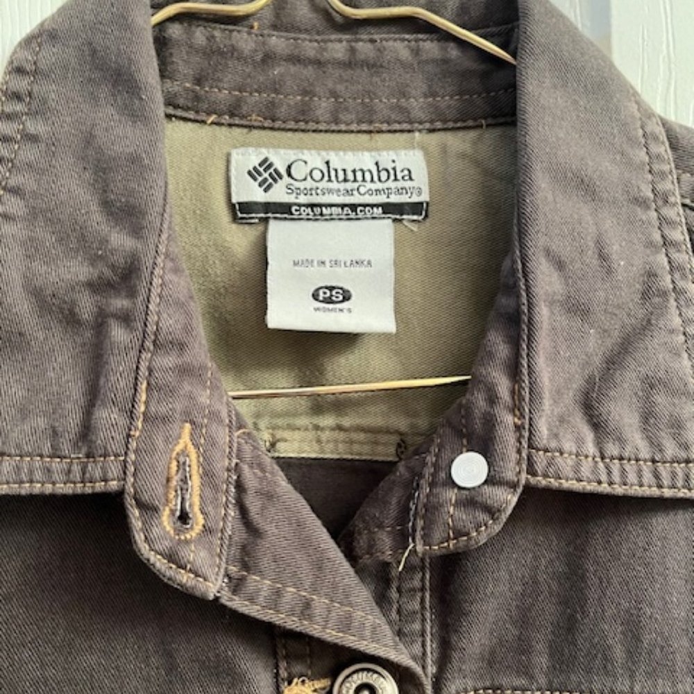 Columbia Sportswear Company Cotton Brown Button Up Jacket - Picture 4 of 16